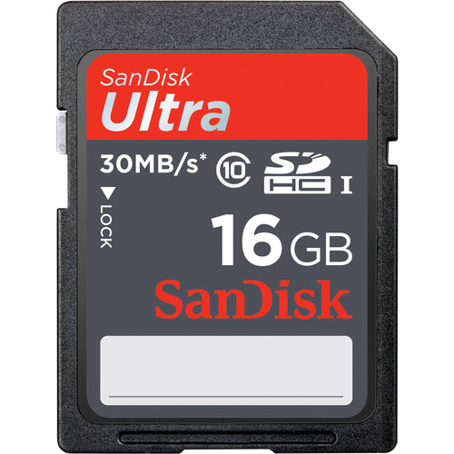 SanDisk 16GB SDHC Ultra Memory Card